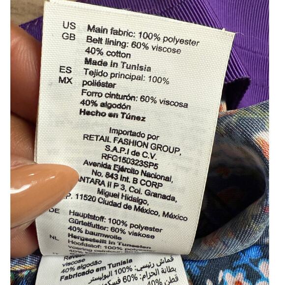 Sandro Paris Floral Satin Flared Trousers Size FR 40 (US 8) - Picture 10 of 14